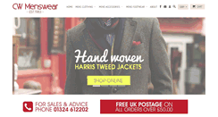 Desktop Screenshot of cwmenswear.co.uk